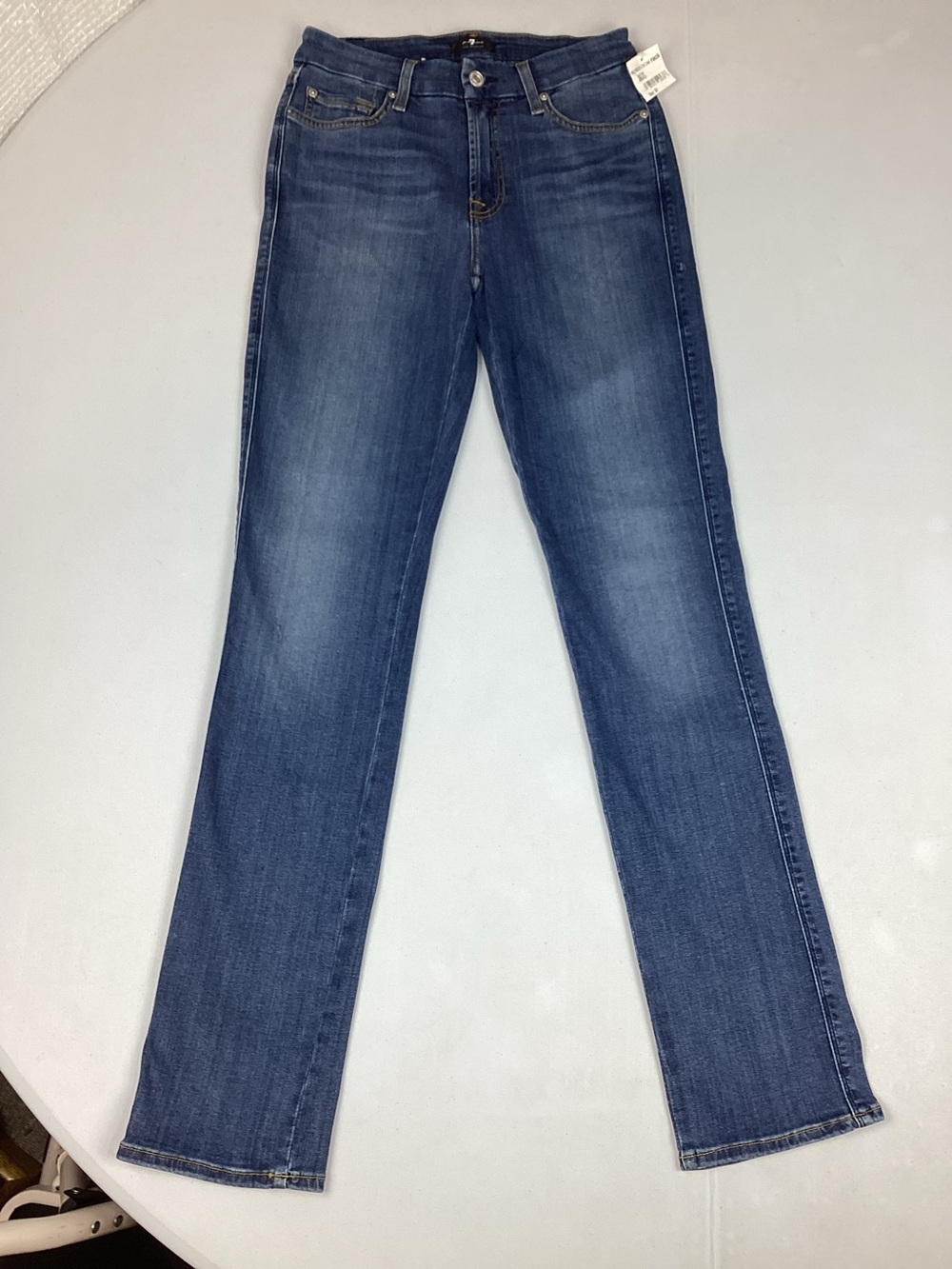 7 For All Mankind Skinny Jeans Size 27 Medium Wash New With Tag